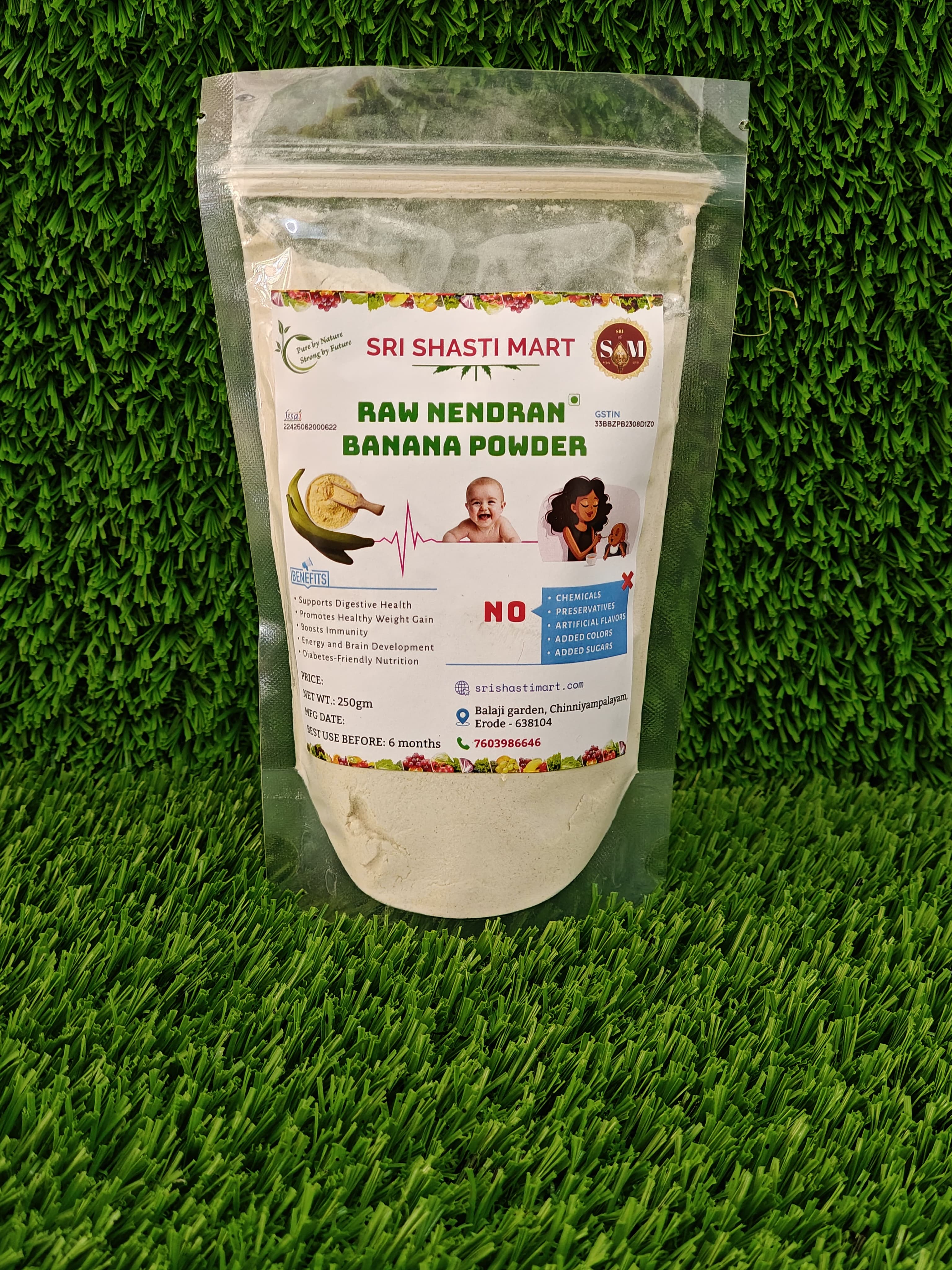 Raw Nendran Banana Powder